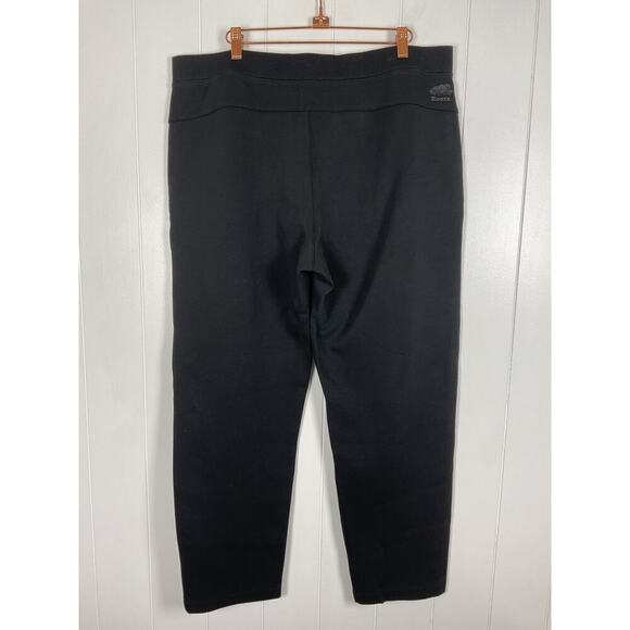 Roots NWOT Black Pull On Ponte Pants Zip Closure Pockets Size XL - Picture 5 of 8